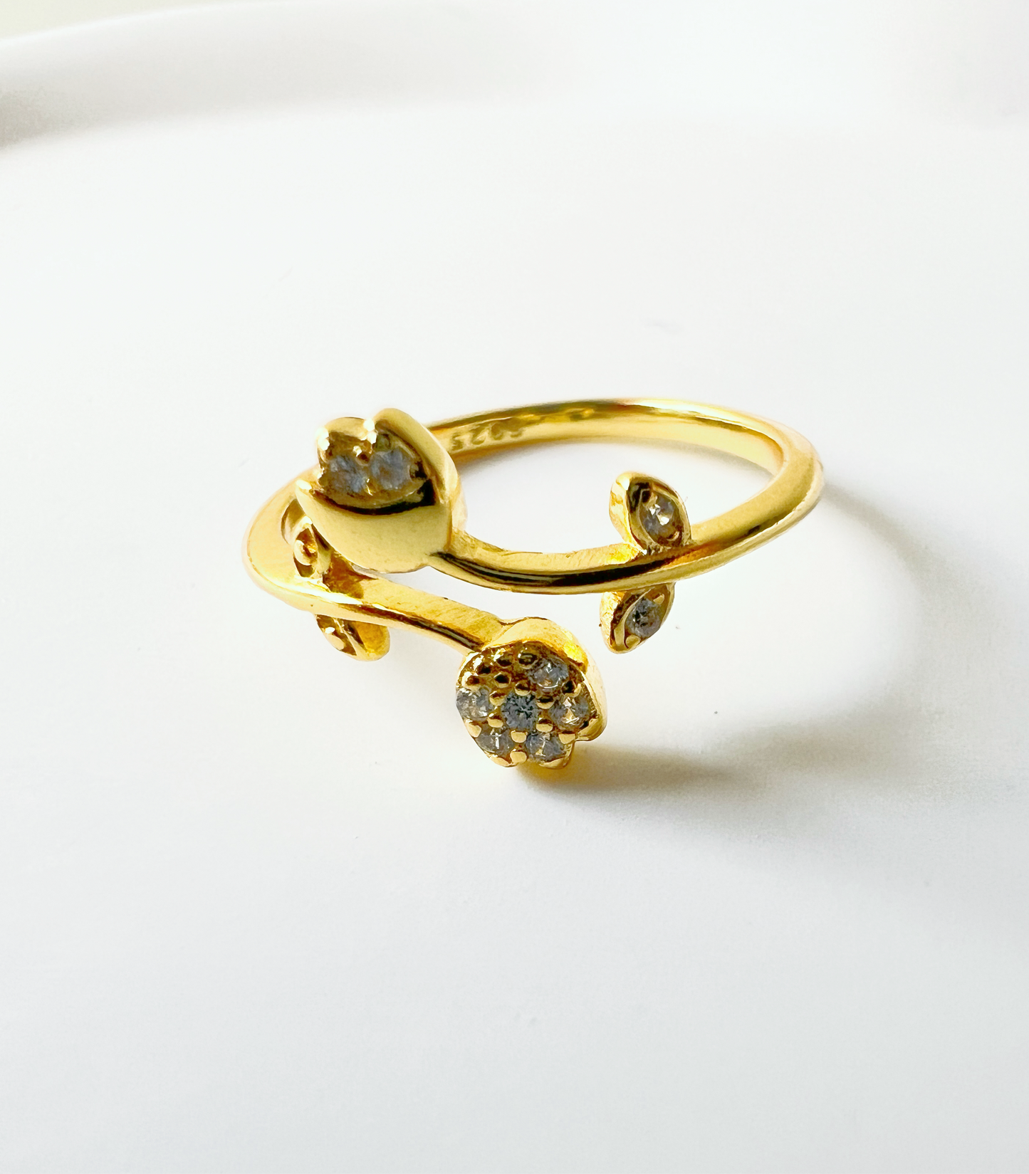 Twin Tulip Wrap Ring