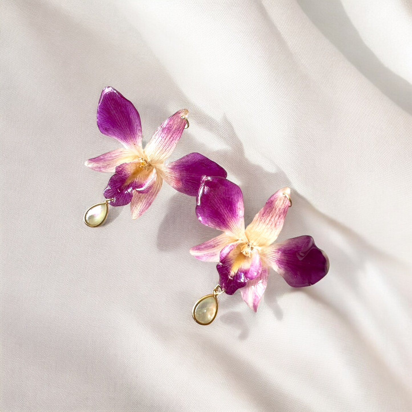 Hawaiian Orchid Earrings