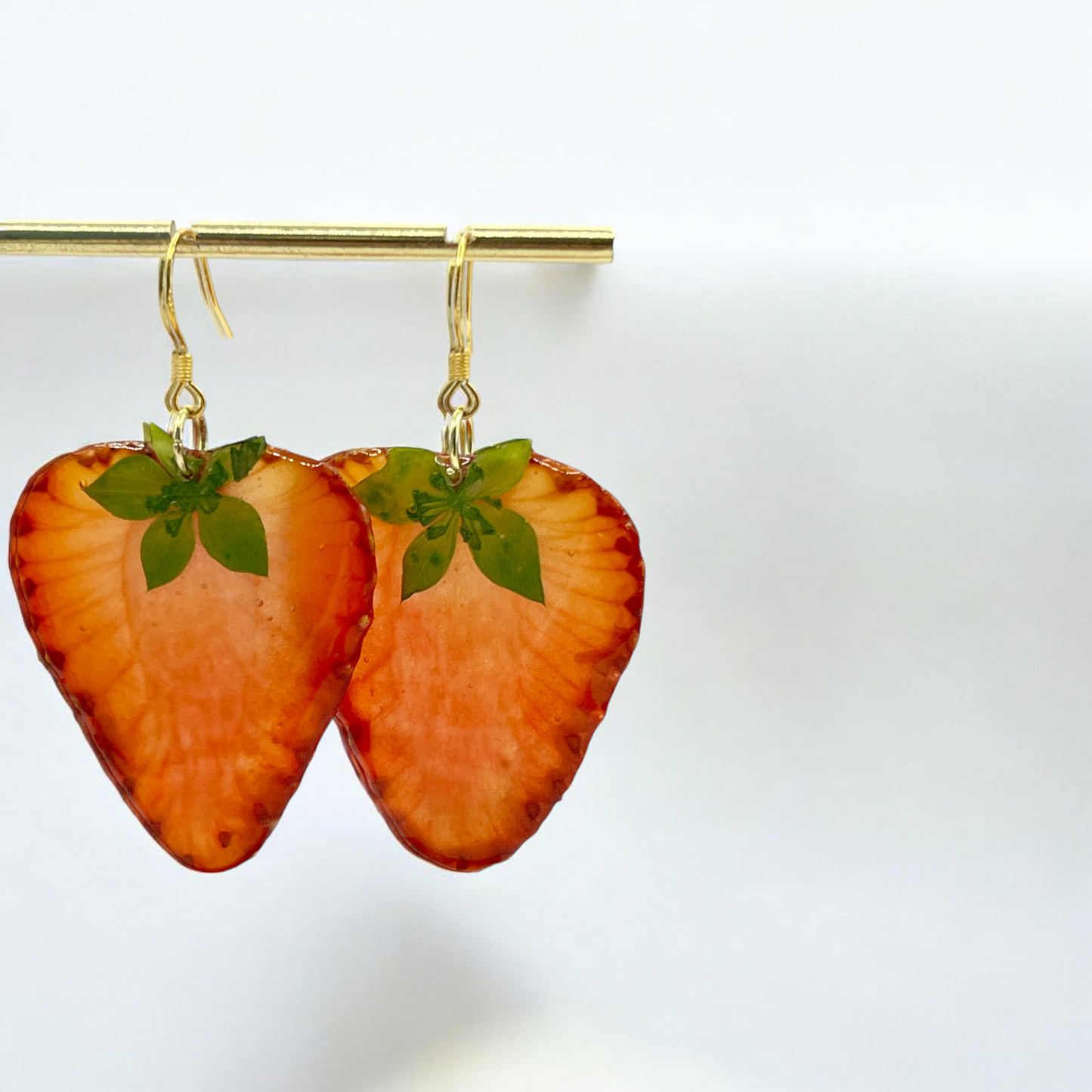 Real Strawberry Earrings