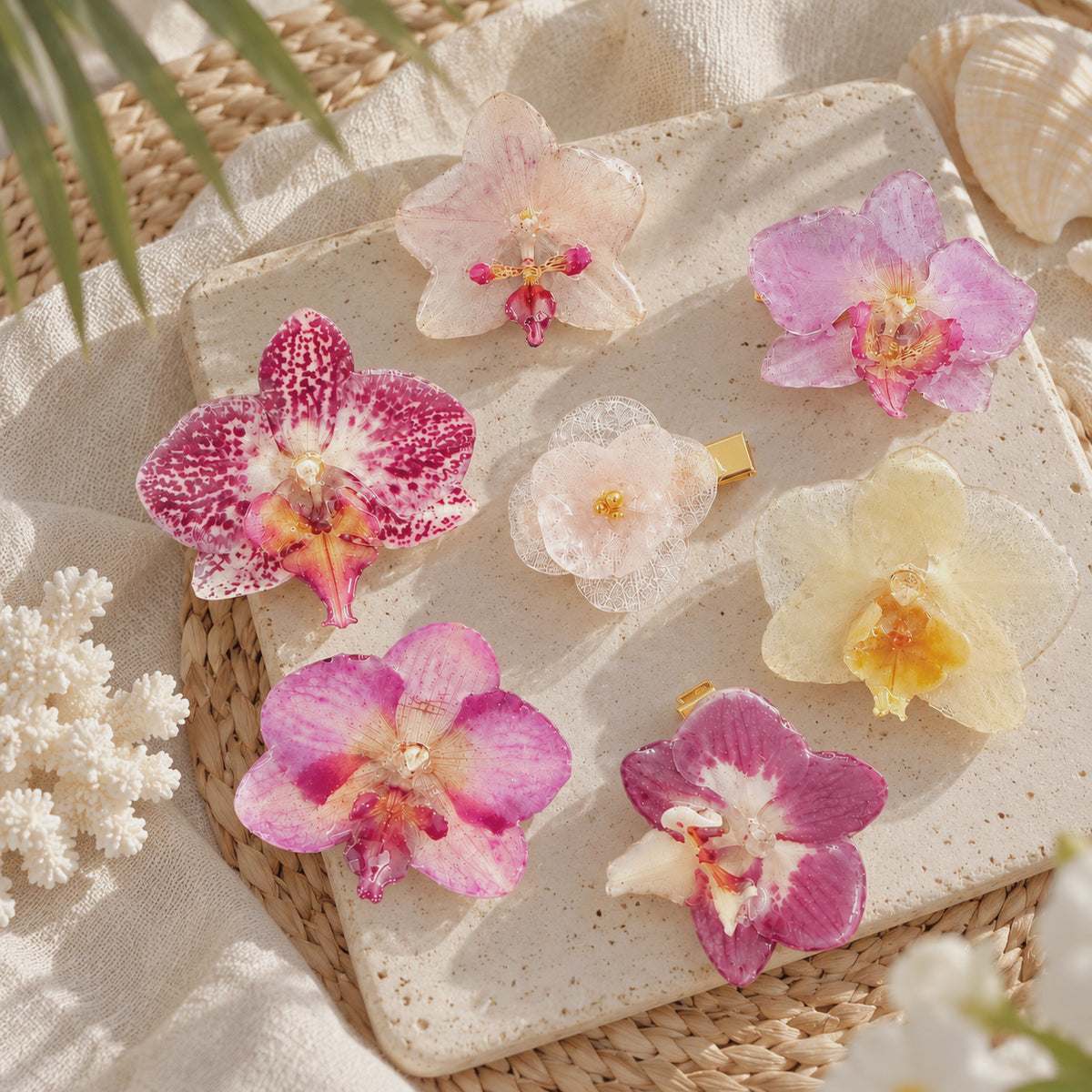 Real Orchid Hair Pin