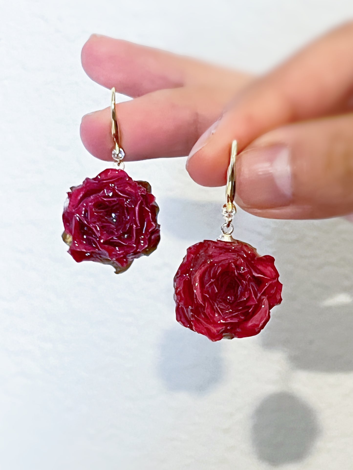 Eternal Love Real Rose Earrings