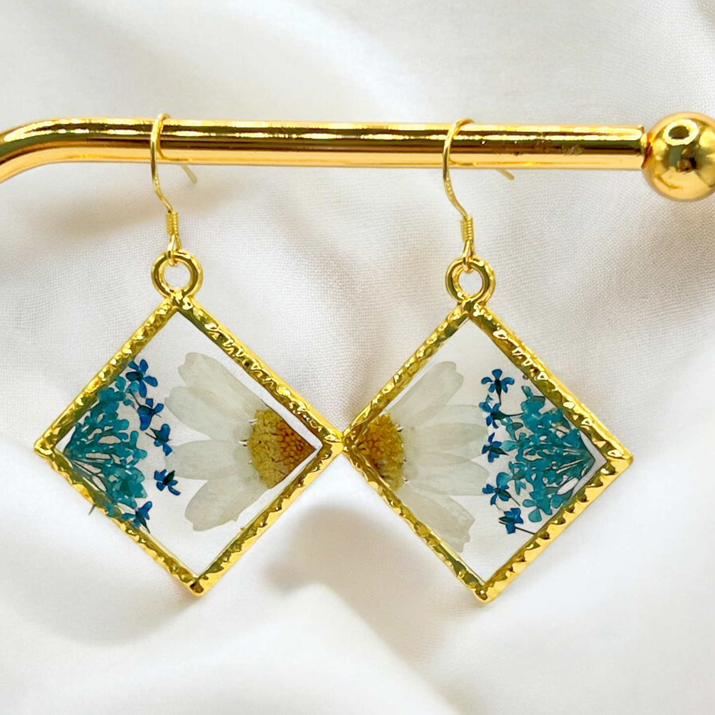 Daisy & Blue Flora Diamond Earrings