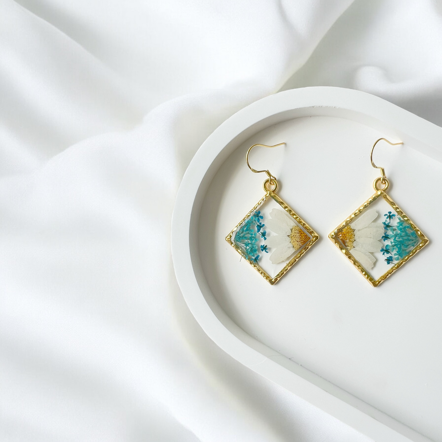 Daisy & Blue Flora Diamond Earrings