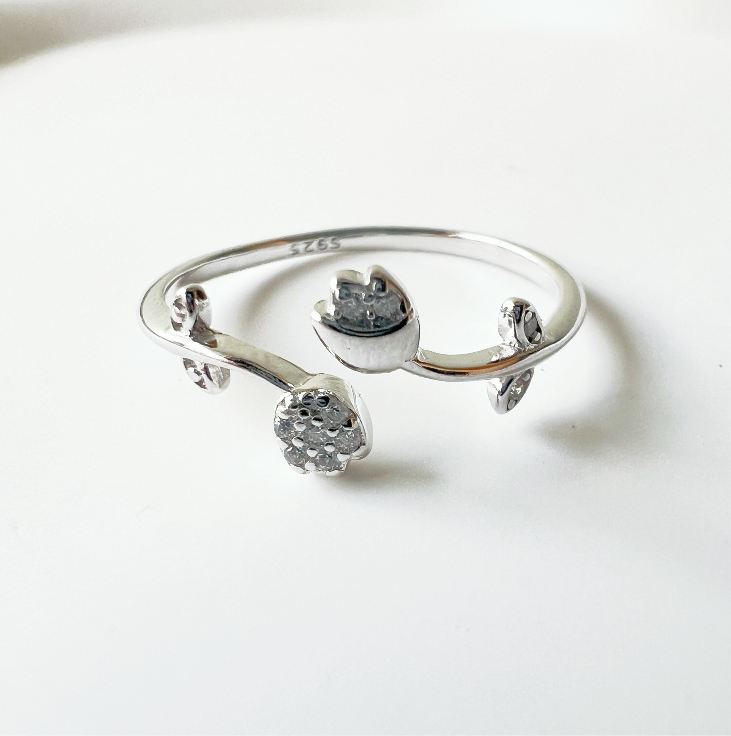 Twin Tulip Wrap Ring