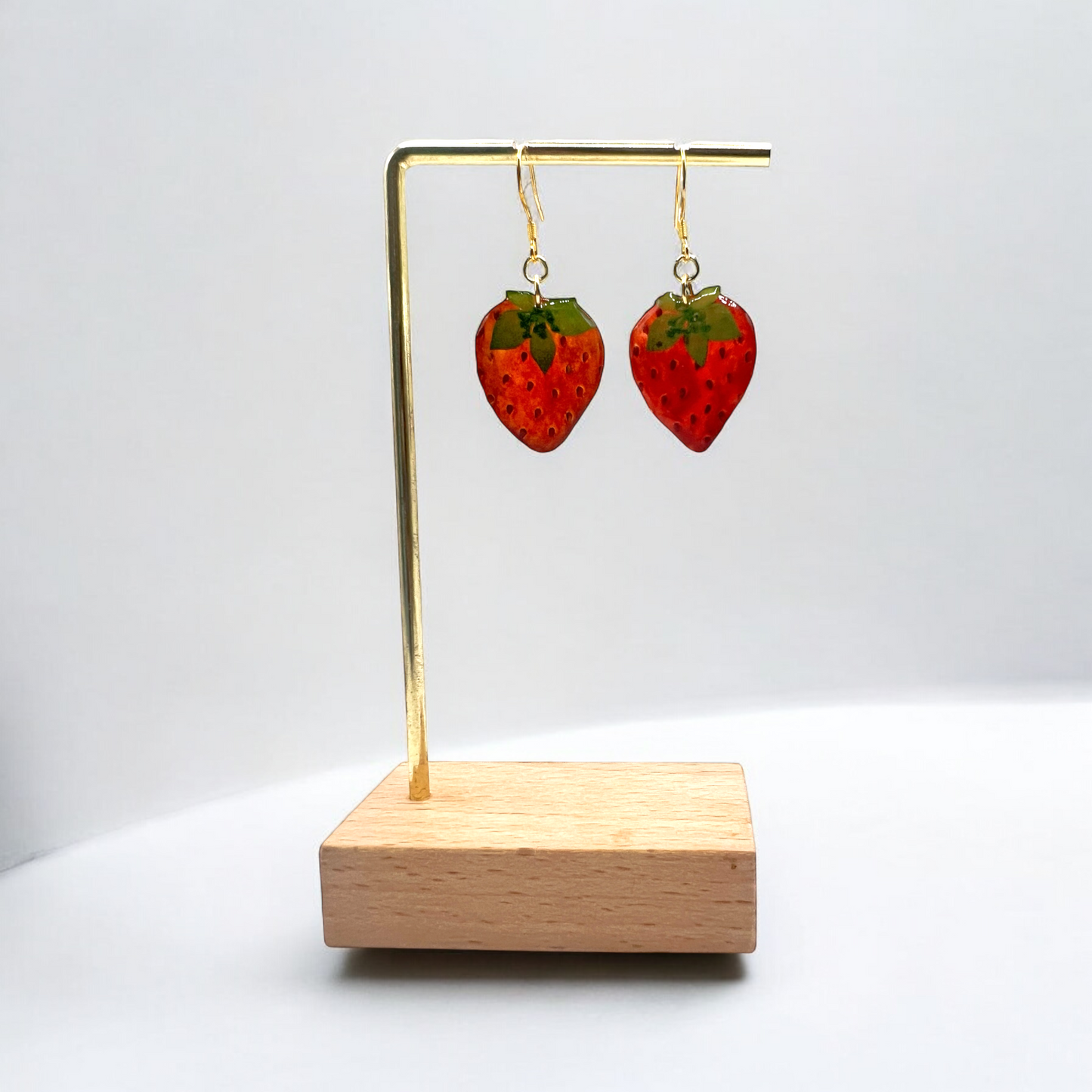 Real Strawberry Earrings