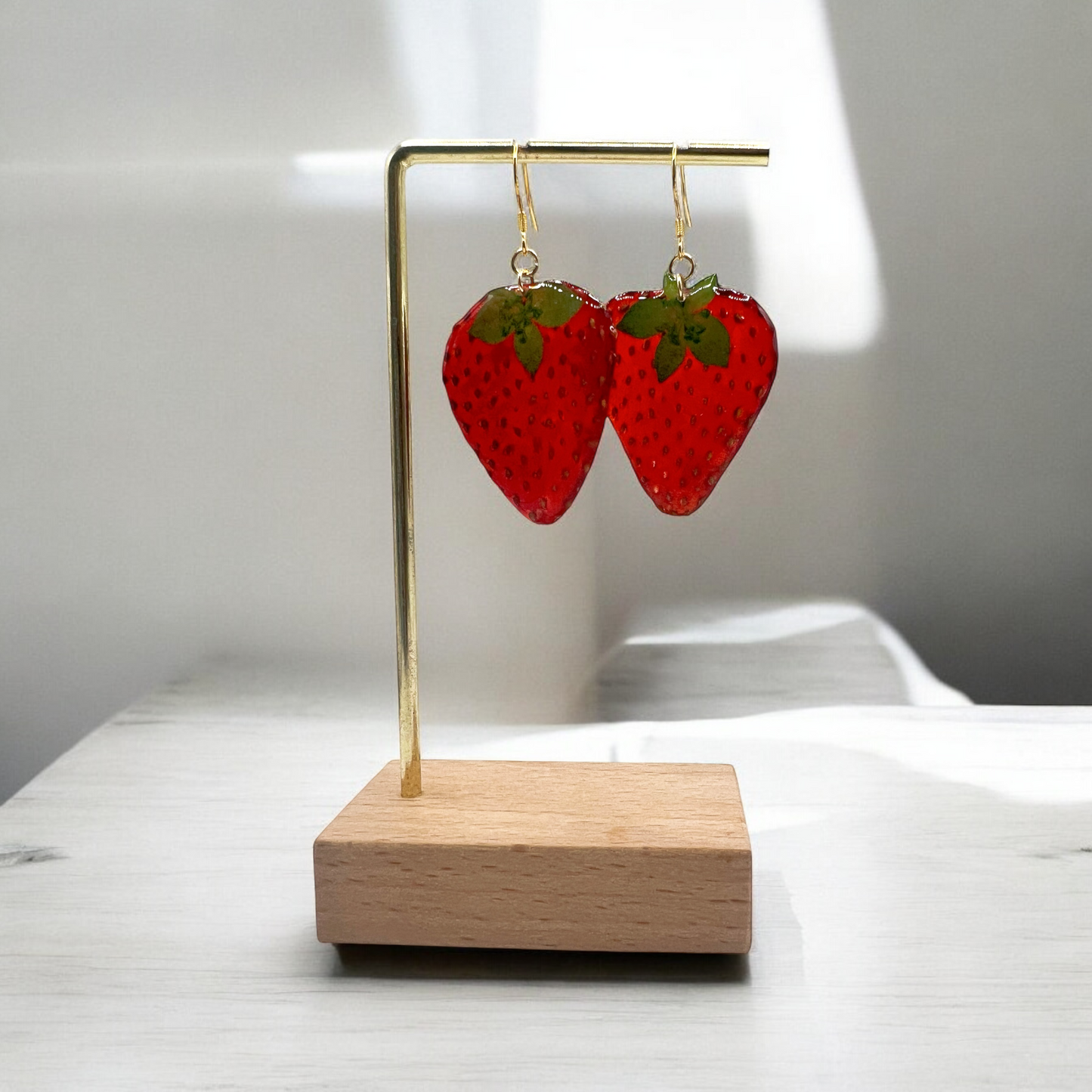 Real Strawberry Earrings