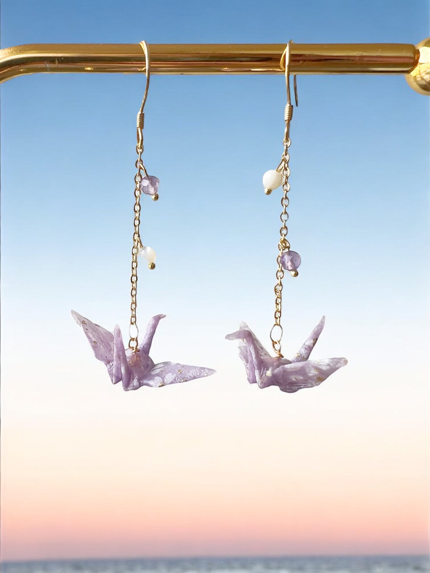 Origami Crane Earrings