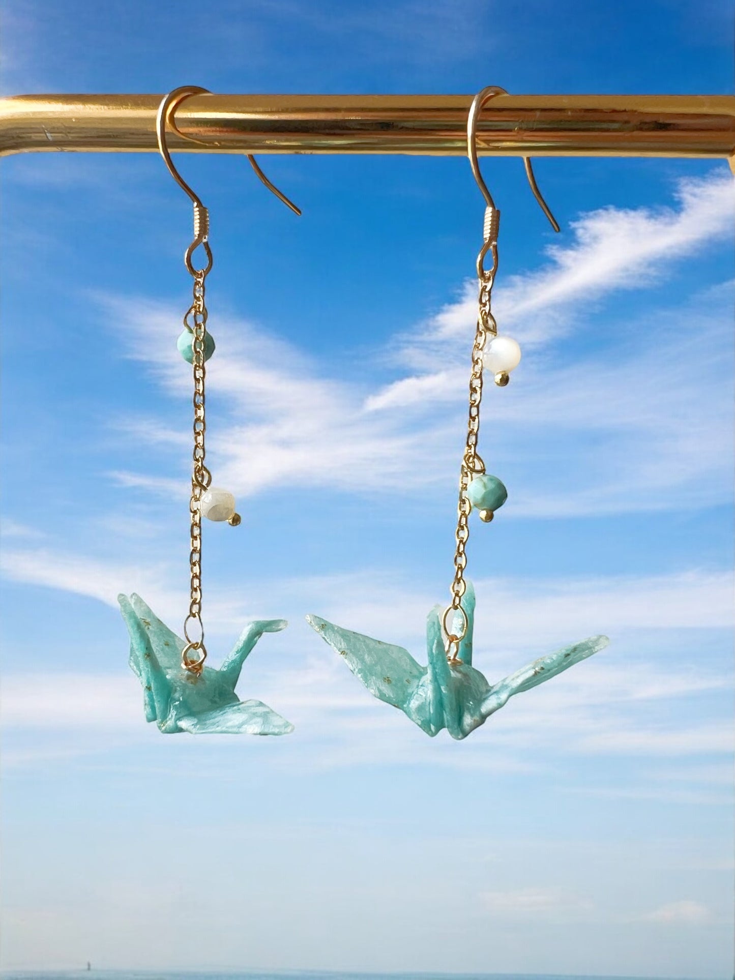Origami Crane Earrings