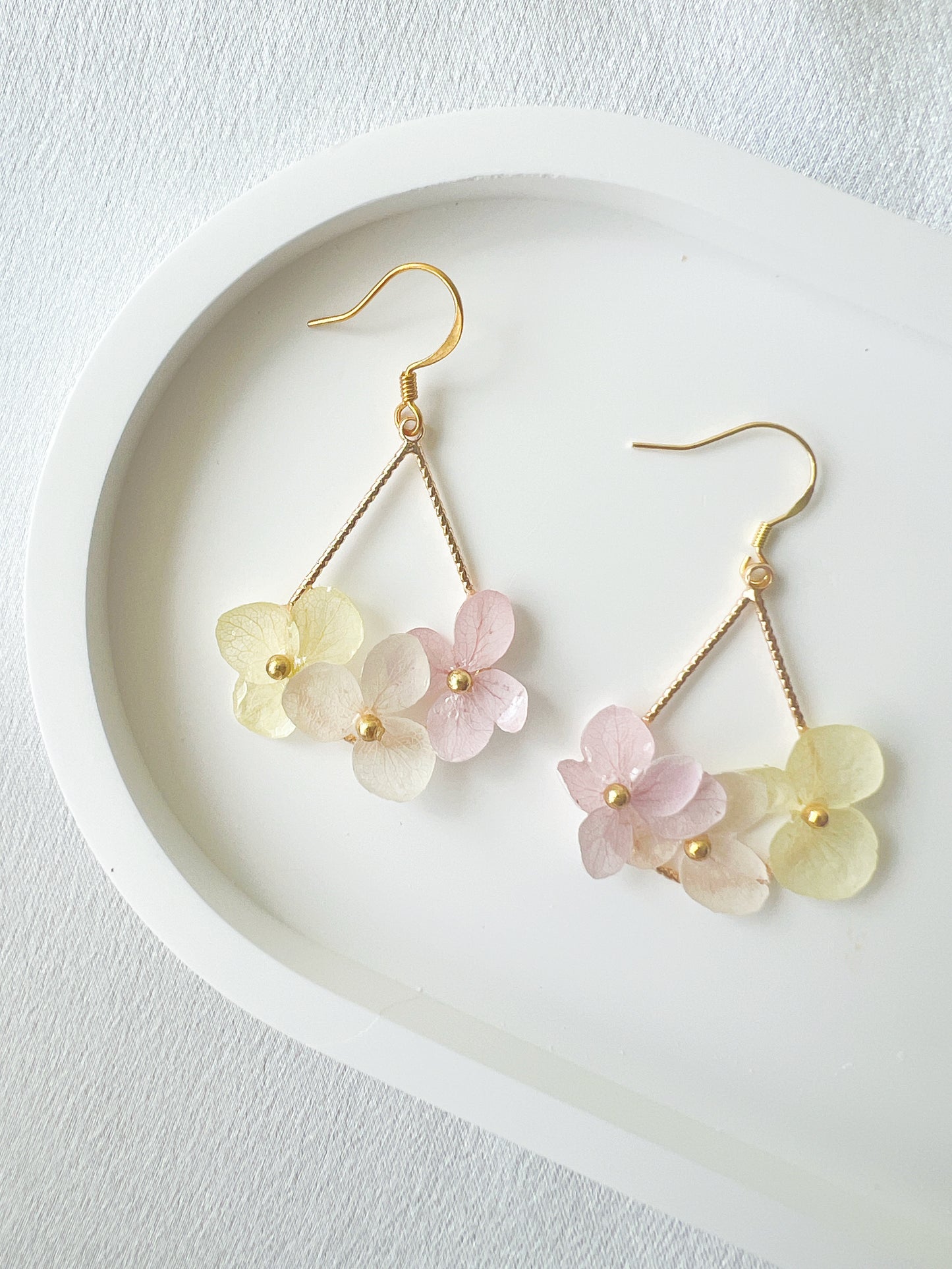 Pastel Hydrangea Earrings