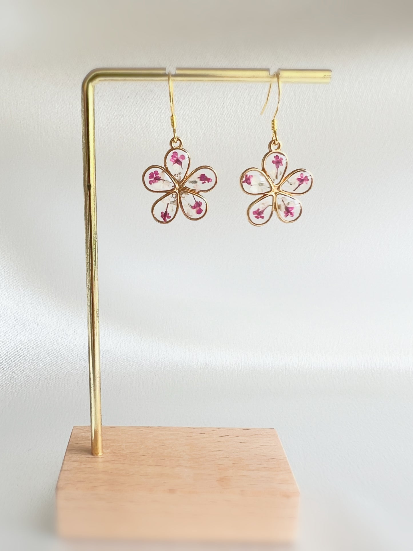 Pink Petals in Bloom Earrings