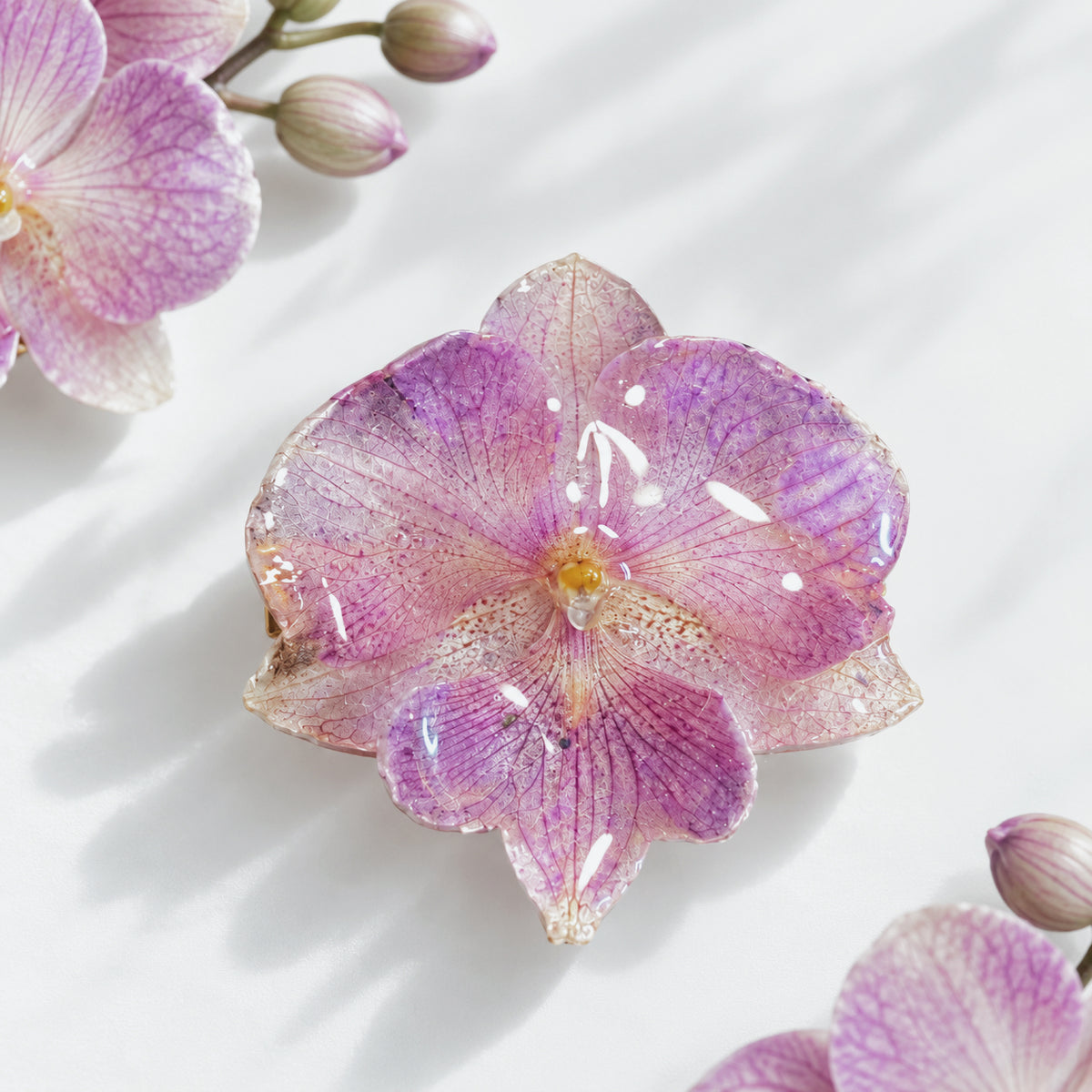 Real Orchid Hair Pin