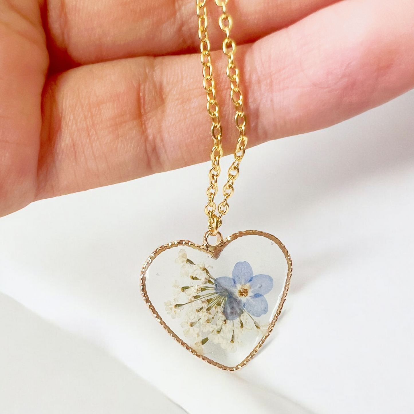 Spring Garden Heart Necklace