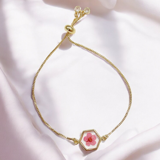 Pink Plum Blossom Bracelet