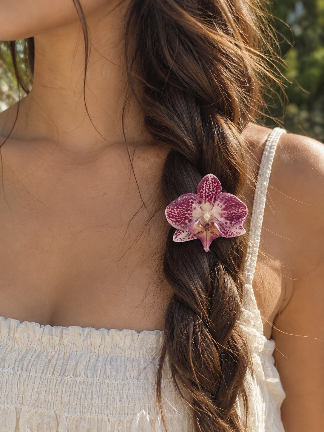 Real Orchid Hair Pin