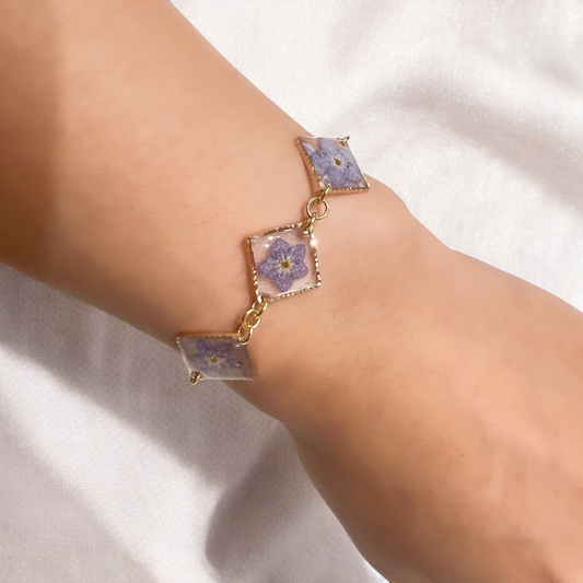 Forget-Me-Not Diamond Link Bracelet