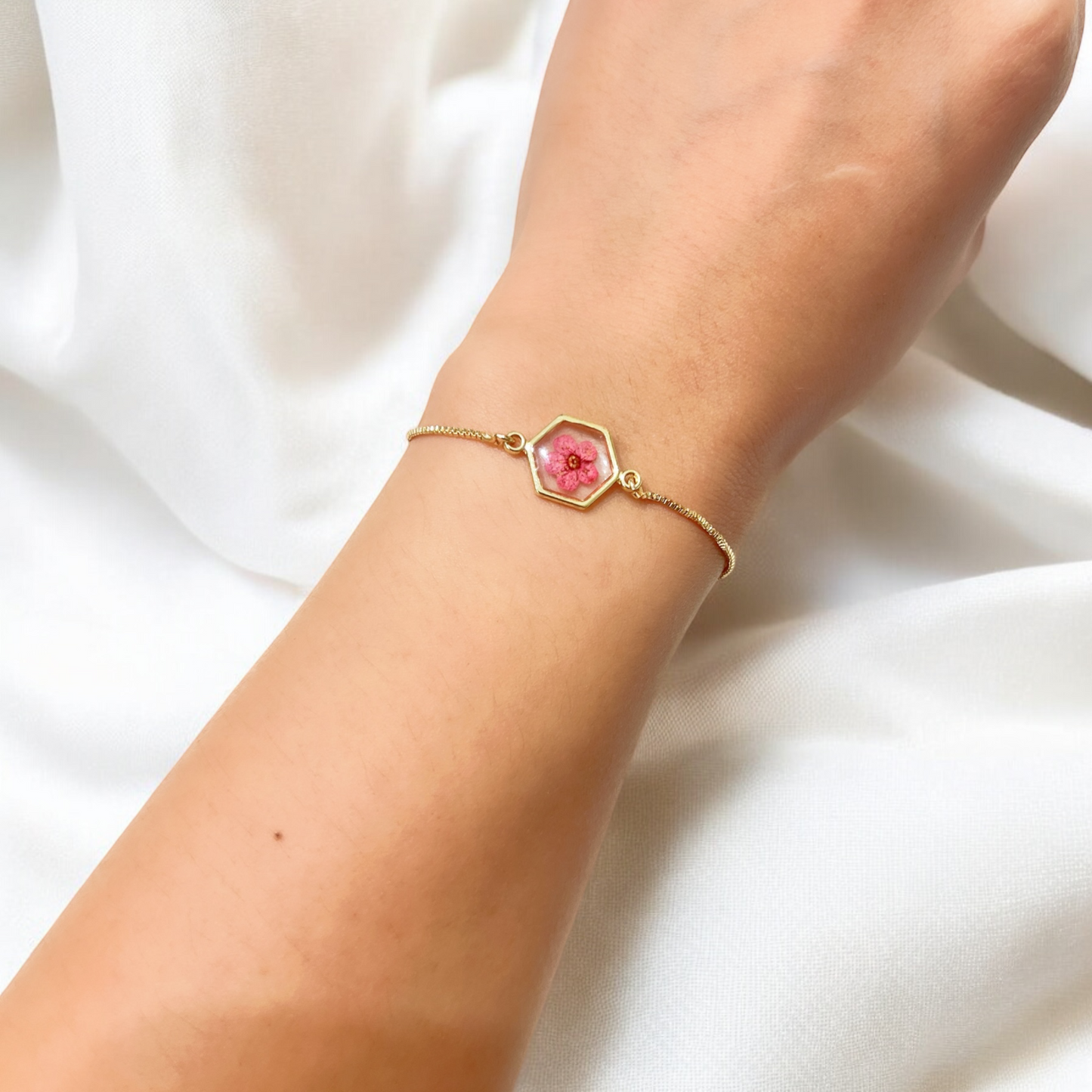 Pink Plum Blossom Bracelet