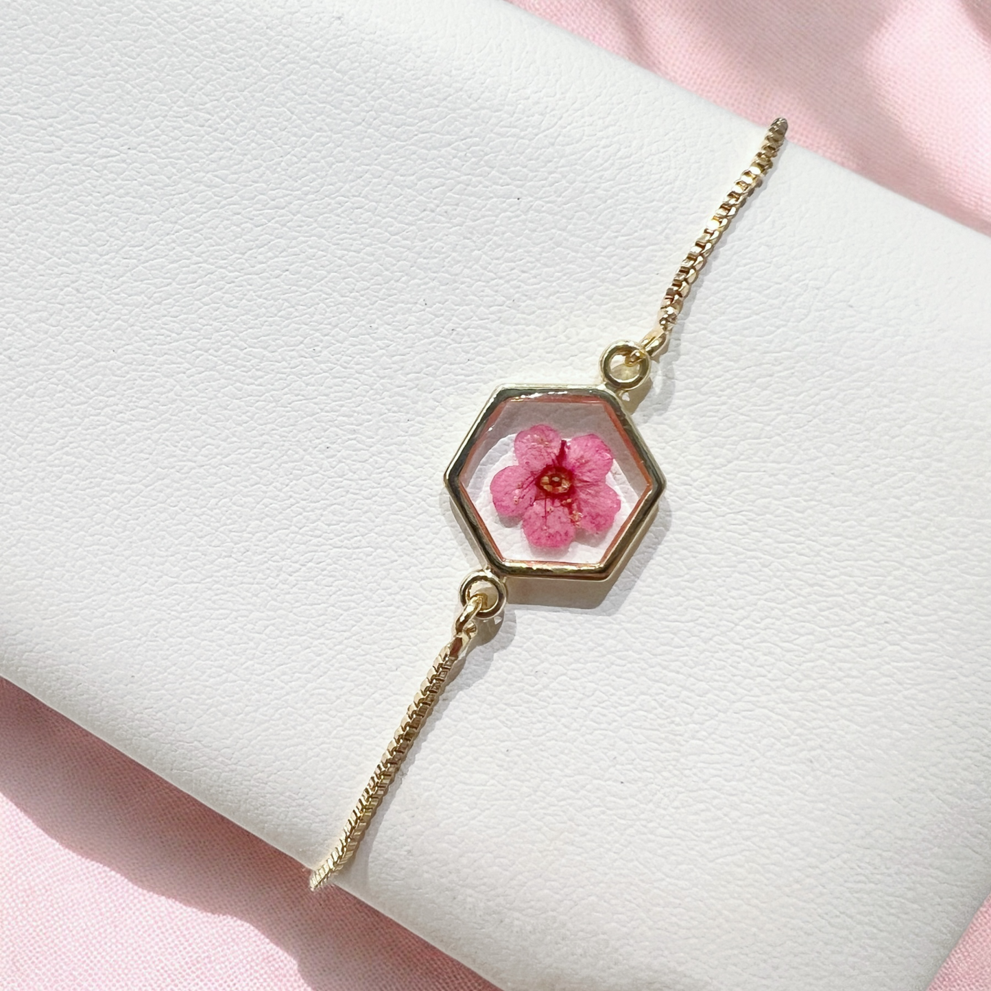 Pink Plum Blossom Bracelet