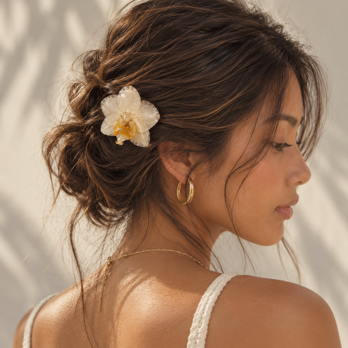 Real Orchid Hair Pin