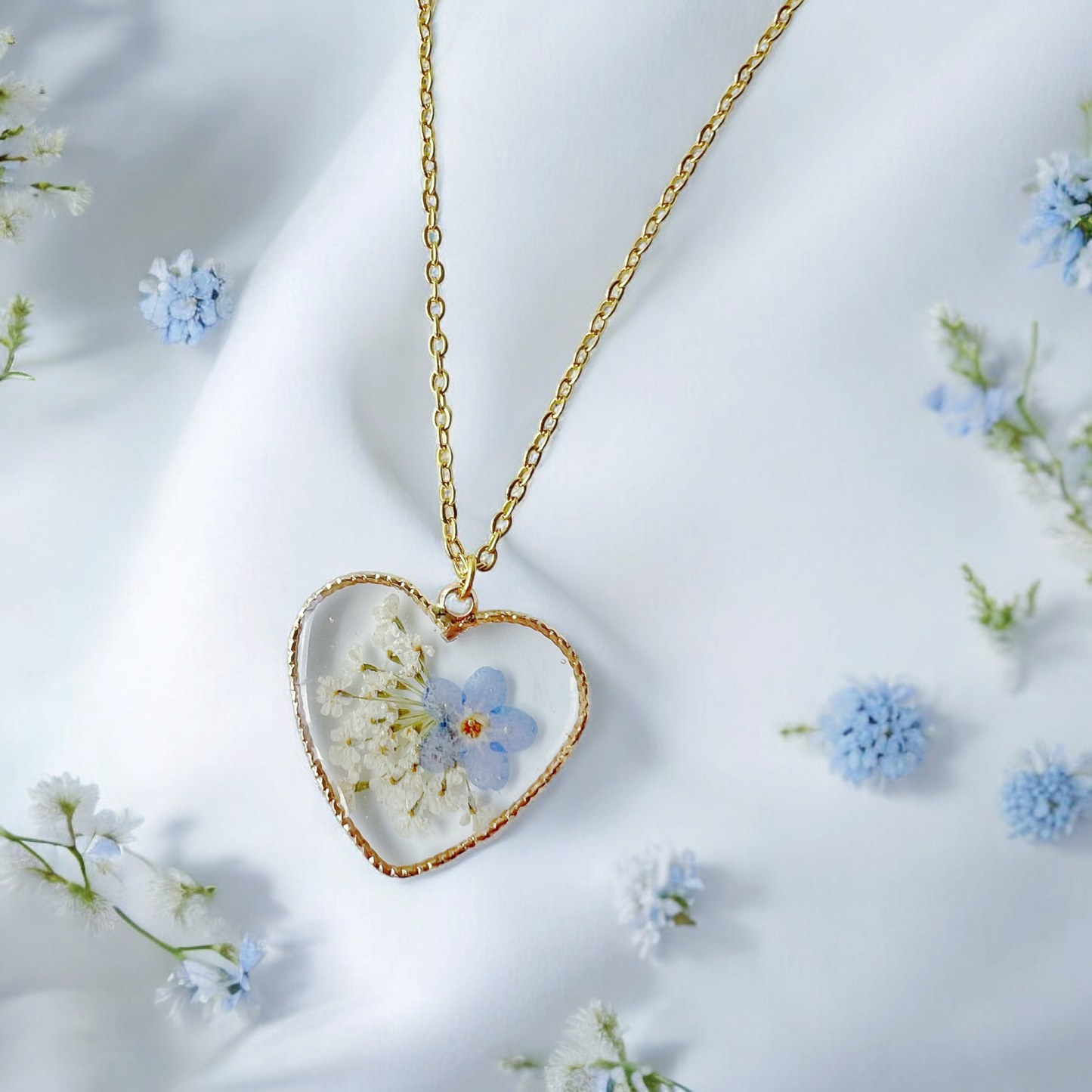 Spring Garden Heart Necklace