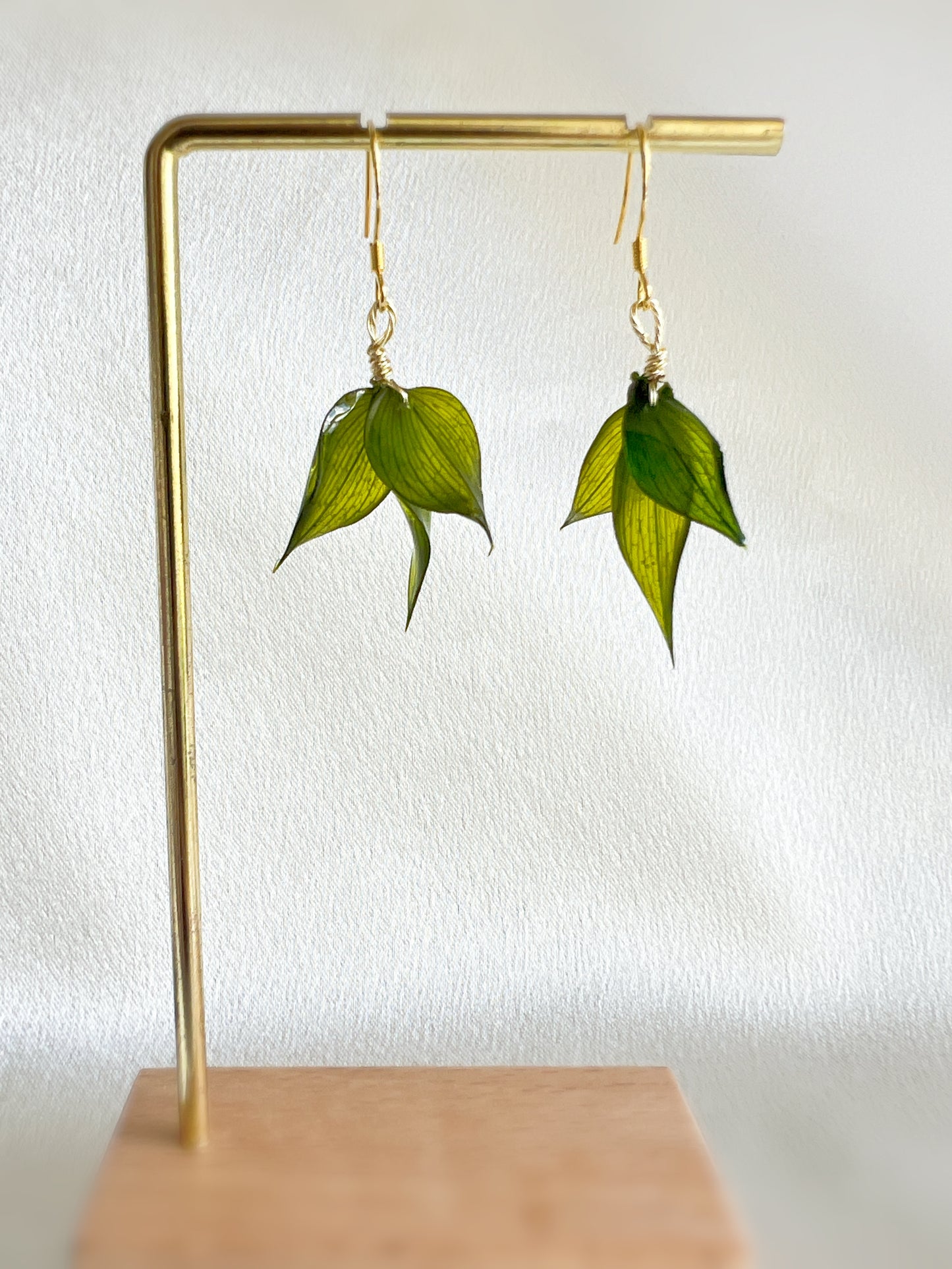 Spring Leaf Drop Earrings