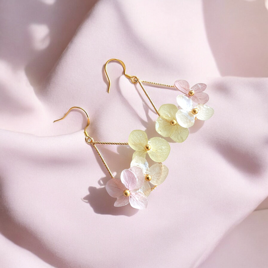 Pastel Hydrangea Earrings